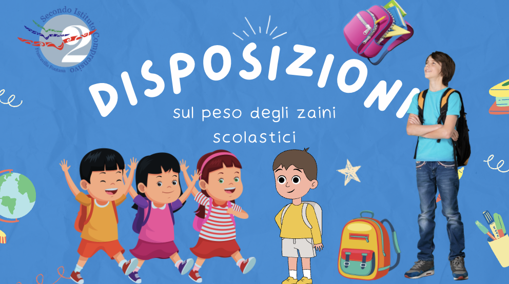 disposizioni peso zaini